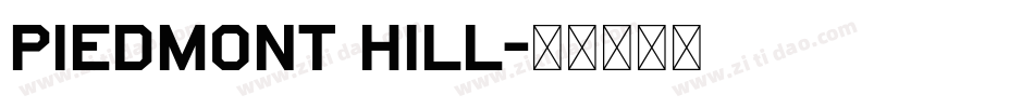 Piedmont Hill字体转换